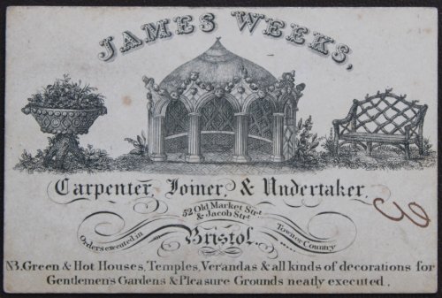 James Weeks, Carpenter, Joiner & Undertaker,