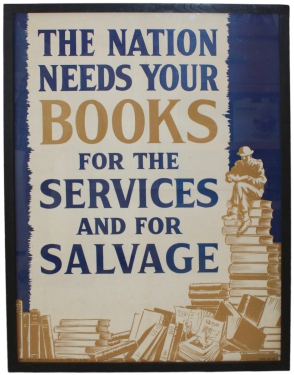 [National Salvage Campaign] The Nation Needs Your Books for the Services and for Salvage.