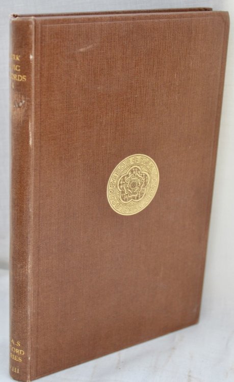 Record Series Vol. CVIII. York Civic Records Vol. IV, edited by Angelo Raine.