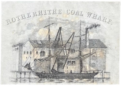 Naylor’s Coal Depot, Rotherhithe Coal Wharf.