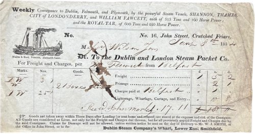 Invoice for 21 boxes of Lime.