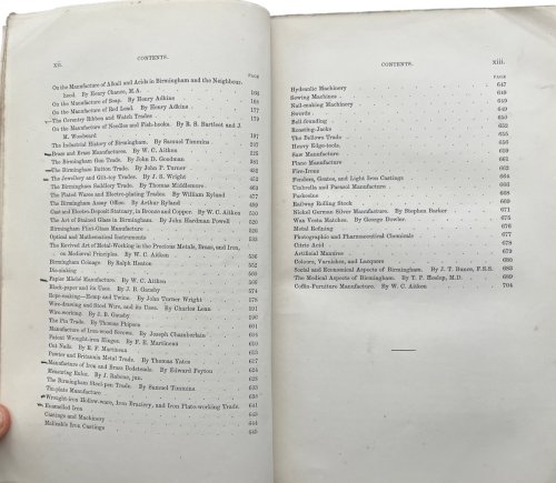 The Resources, Products, and Industrial History of Birmingham and the Midland Hardware District: S Series of reports, Collected by the Local industries Committee of the British Association at Birmingham, in 1865.