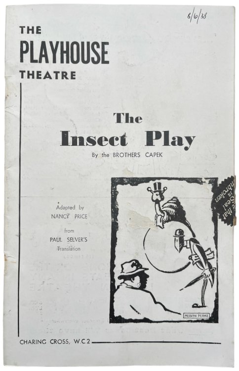 Theatre Programme. The Insect Play, by the Brothers Capek.
