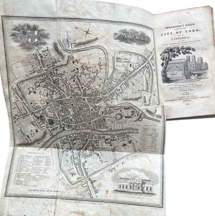 The Strangers&rsquo; Guide Through the City of York and Its Cathedral. Illustrated with a plan of the city and 15 wood engravings. The whole now first compiled from original and authentic documents.