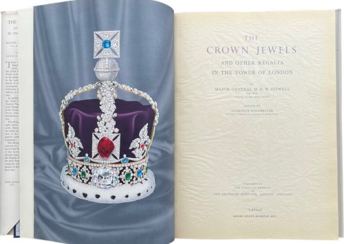 The Crown Jewels and Other Regalia in the Tower of London.
