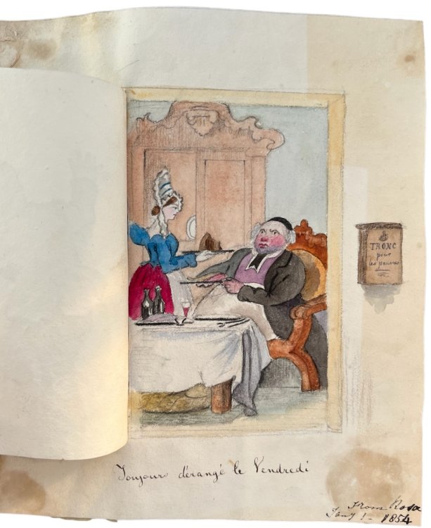 Toujours d&eacute;ranger le Vendredi. From Rosa Jan 1, 1854.