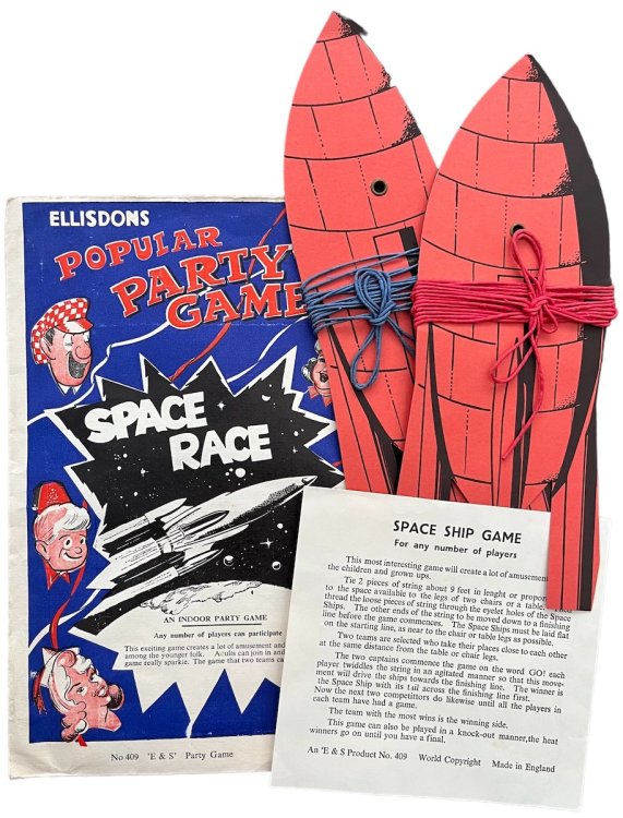 Ellisdon’s Popular Party Games. Space Race; an indoor party game. Any number of players can participate.