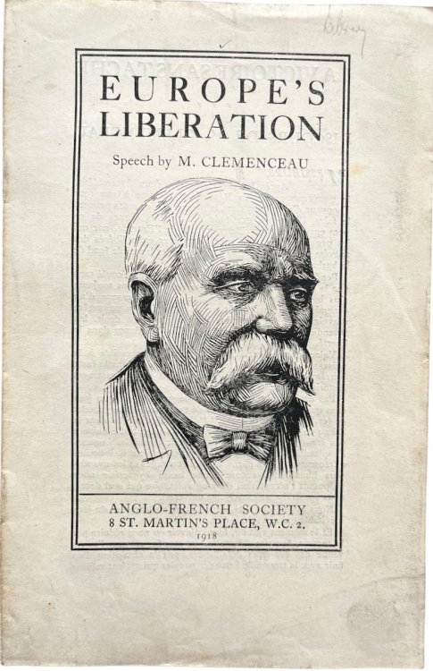 Europe’s Liberation, Speech.