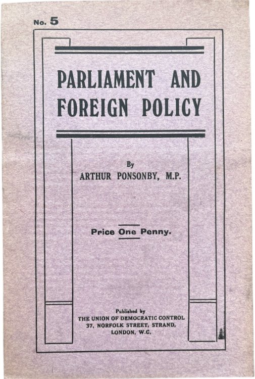 Parliament and Foreign Policy.