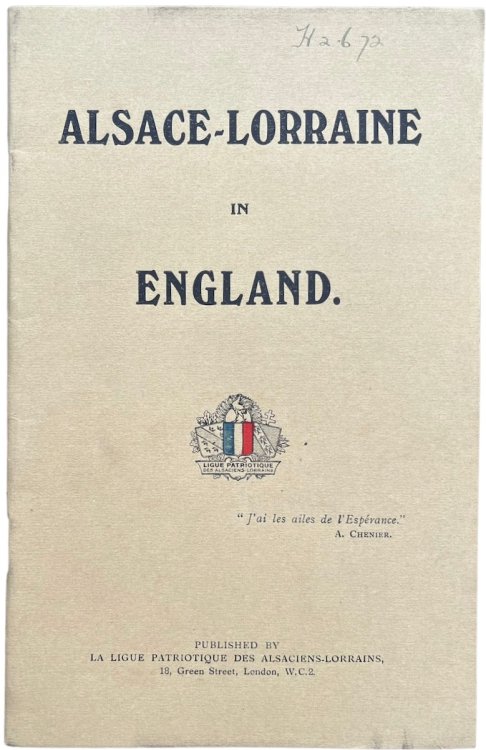 Alsace-Lorraine in England.