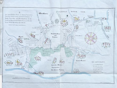 A True and Perfect Plott of Every Particular Cauellor Closs in the Several Counties of Yorke, Lincolne, and Nottingham. In the Level of Hattefield Chass. Surveyed in the Year 1639. Drawne by Thomas Smith, Mariner.