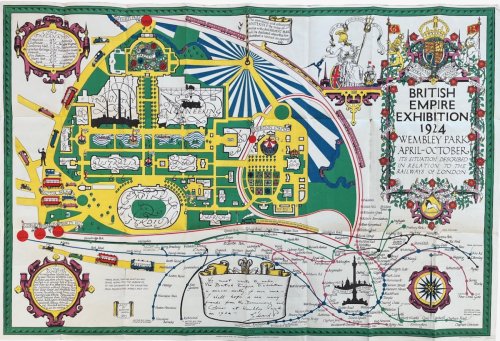 British Empire Exhibition 1924 Wembley Park April - October, Its Situation Described in Relation to the Railways of London.