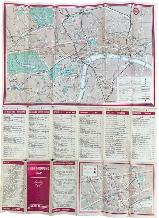Underground Map. Number 2. 1939.