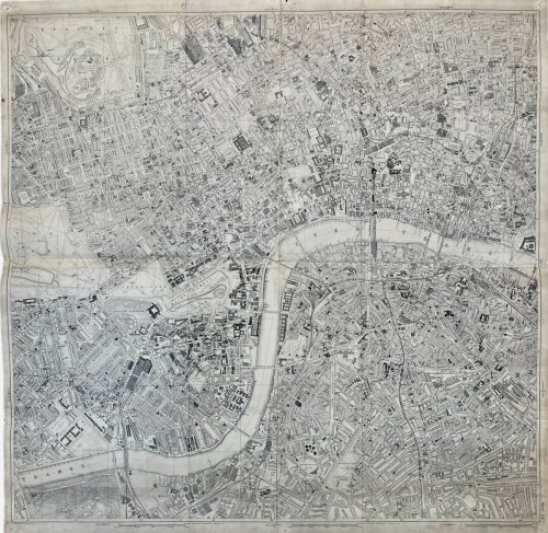 [Central London at a scale of 9.4 inches to the mile]