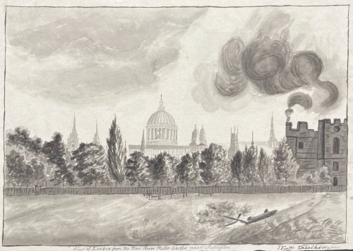 View of London from the New River Water Works near Islington.