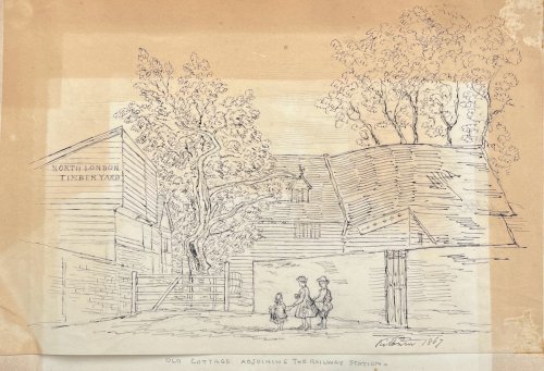Old Cottage Adjoining the Railway Station.