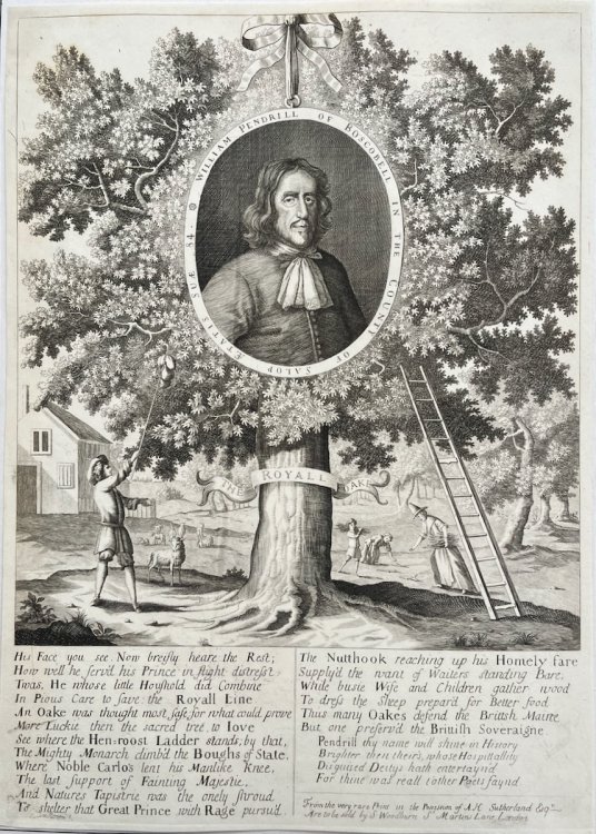 William Pendrill of Boscobell in the County of Salop. [and] The Tomb of Richard Pendrill and George Chapman in the Church-yard of St. Giles in the Fields.