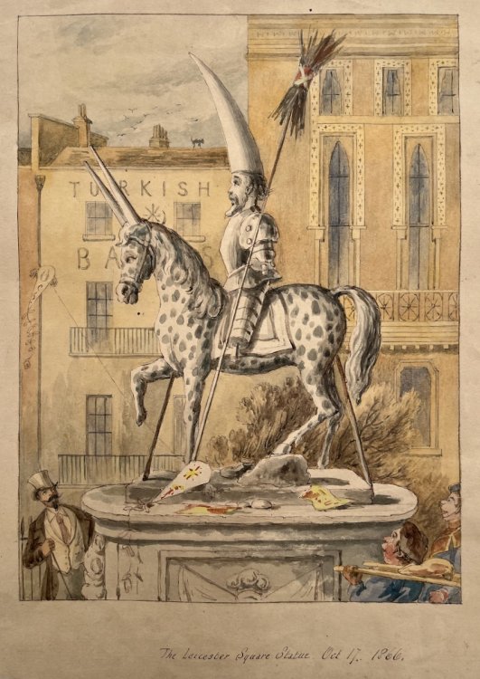 The Leicester Square Statue.