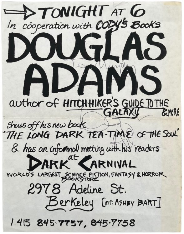Signed Publicity Poster.