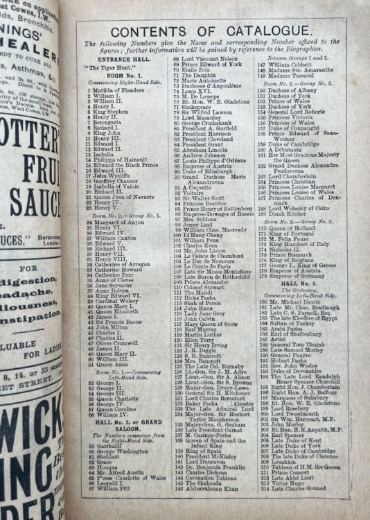 Madame Tussaud’s Exhibition. Catalogue Written by George Augustus Sala.