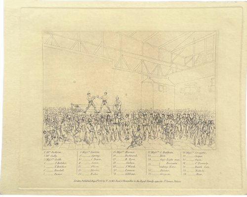 The Interior of the Fives Court, with Randall and Turner Sparring.