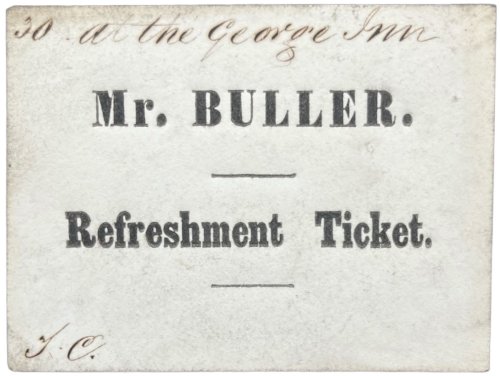 Refreshment Ticket.