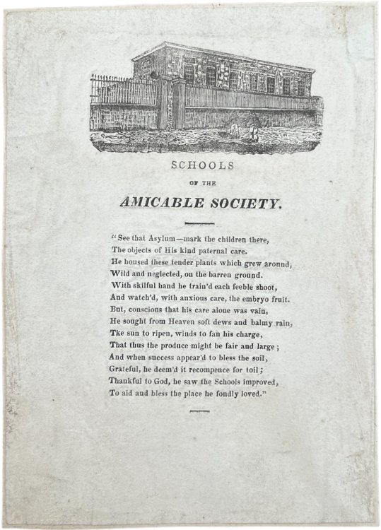 Image for Schools of the Amicable Society. Schools of the Amicable Society.