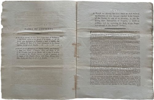Proposals for Rendering the Body of the People Instrumental in the General Defence, Saving Their Property, and Distressing the Enemy, by Removing the Means of Subsistence from Threatened Parts of the Country.