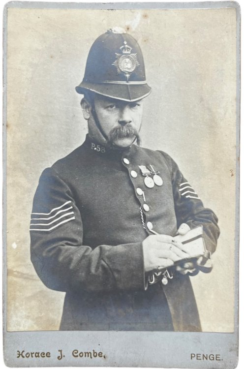 Large Cabinet Portrait of a Police Sergeant.