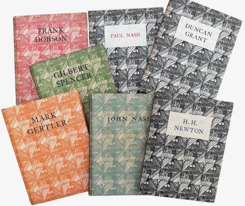 British Artists of To-Day. Complete Set: Mark Gertler, John Nash, Gilbert Spencer, Frank Dobson, Paul Nash, Duncan Grant, H.H. Newton.