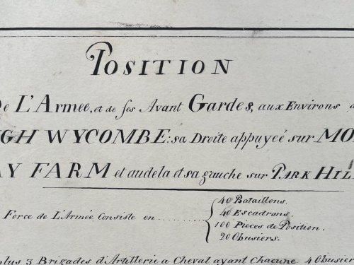 Collection of hand drawn maps with disposition of troops at winter quarters.