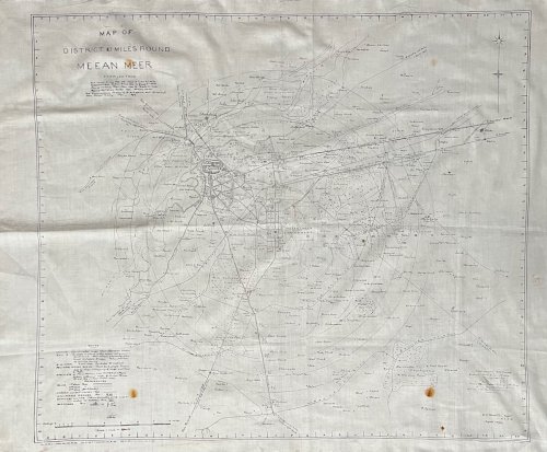 Map of the Country 10 Miles Around Meean Meer.