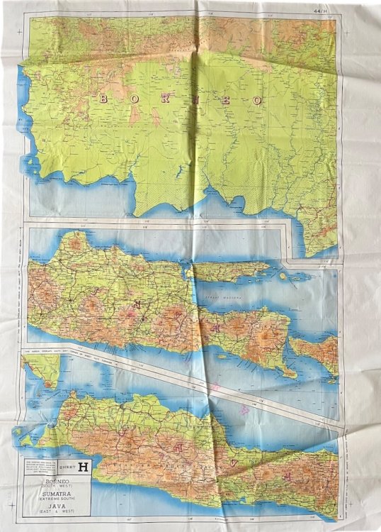 Sumatra (South) Java (Extreme North West) Sheet G. [with on reverse] Borneo (South West) Sumatra (Extreme South) Java (East & West) Sheet H.