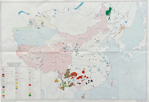 Distribution of National Minorities in China.