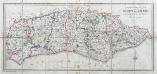 A Topographical Map of the County of Sussex; reduced from the Large Survey in Four Sheets.