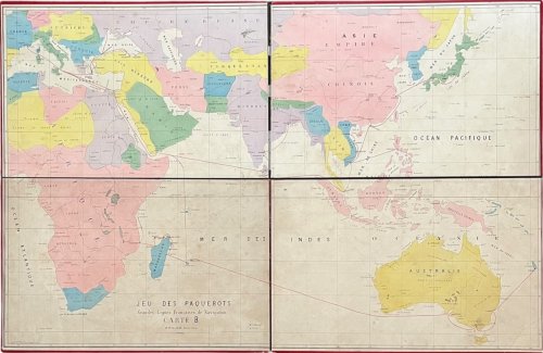 Jeu de Paquebots. Grandes Lignes Française de Navigation.