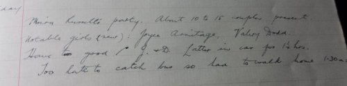 1935 - 1936 ORIGINAL MANUSCRIPT DIARY HANDWRITTEN BY AN ENGAGING, STUDIOUS, SKIRT CHASING SOUTH AFRICAN COLLEGE STUDENT WHO LIVES A LIFE OF FUN AND SUN OUTSIDE OF SCHOOL
