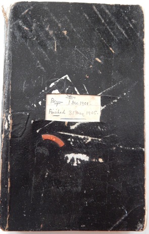 1901 - 1905 ORIGINAL MANUSCRIPT DIARY HANDWRITTEN ALMOST OBSESSIVELY BY A BANKER AND PERFUME DEALER EXEMPLIFYING THE NEW AND FASHIONABLE EDWARDIAN ERA