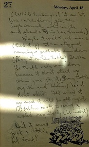 1927 ORIGINAL MANUSCRIPT DIARY HANDWRITTEN BY A MICHIGAN MASTER OF MAGIC