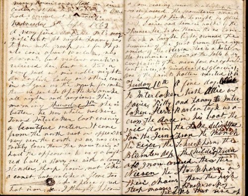 1869 - 1870 SUPER, ORIGINAL MANUSCRIPT DIARY HANDWRITTEN BY A YOUNG CONNECTICUT WOMAN VISITING HER FAMOUS PARIS BASED ARTIST UNCLE AND COUSIN WHILE FRANCE ONCE MORE ROILS FROM NAPOLEON III SECOND EMPIRE TO BE REBORN AS A MORE ENDURING THIRD REPUBLIC