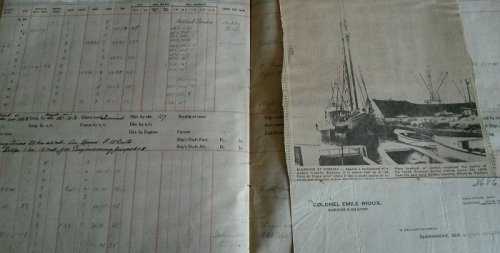 1911 - 1947 ORIGINAL LARGE GROUP OF JOURNALS, DECK LOGS, LETTERS OF CORRESPONDENCE, DOCUMENTS AND EPHEMERA RELATED TO THE SERVICE OF AN EAST COAST CANADIAN MERCHANT MARINE STEAMSHIP CAPTAIN PLYING HIS TRADE FROM THE MARITIMES, QUEBEC AND THE WEST INDIES