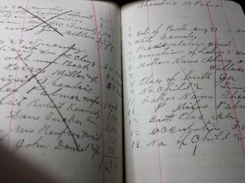 1909 - 1927 ORIGINAL GROUP OF EIGHT [8] MANUSCRIPT NOTEBOOKS AND LEDGERS OF A BUSY RURAL ALABAMA DOCTOR