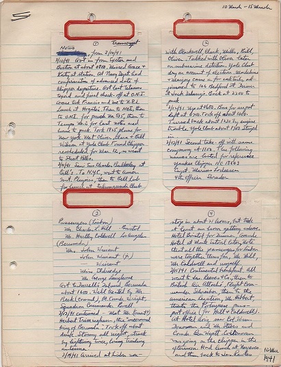 1941 ORIGINAL MANUSCRIPT DIARY OF A CRITICALLY TIMED TRIP TO WAR TORN ENGLAND BY AN AMERICAN PHYSICIST WHOSE DETERMINATION AND OUTSIDE-THE-BOX THINKING WILL PERFECT THE ART OF TORPEDO WARFARE