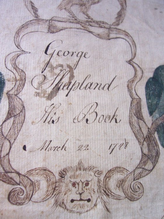 1788 ORIGINAL MANUSCRIPT DUAL PURPOSE BOOK: CIPHERING AND COMPLEX MATHEMATICS WITH NAUTICAL AND NAVIGATIONAL EXERCISES AND OBSERVATIONS HANDWRITTEN BY AN ADVANCED SCHOLAR BEAUTIFULLY EXECUTED
