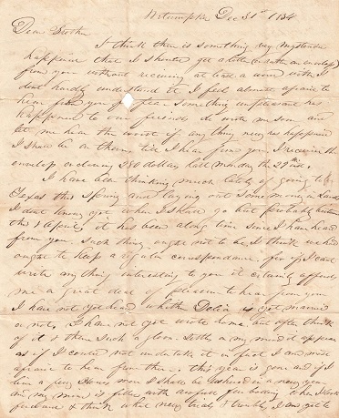 1834 + 1837 ORIGINAL GROUP OF FIVE [5] LETTERS HANDWRITTEN BY A YOUNG MASSACHUSETTS MAN SEEKING INVESTMENT AND EMPLOYMENT IN ALABAMA ONLY TO MAKE AN ILL ADVISED MOVE TO TEXAS