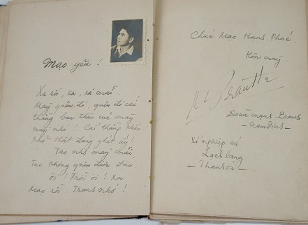 1950s to 1960s ORIGINAL MEMORY BOOK AND LETTER COPY BOOK OF A VIET CONG SOLDIER LEAVING HIS FRIENDS FOR THE WAR IN THE SOUTH