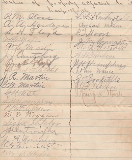 1869 ORIGINAL RECONSTRUCTION ERA HANDWRITTEN PETITION AND PROTEST BY THE CITIZENS OF MADISON ALABAMA