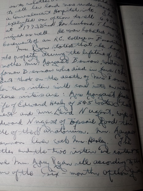 1942 ORIGINAL MANUSCRIPT DIARY OF A CANADIAN ARMY LAWYER IN NEWFOUNDLAND DEALING WITH UNIQUE HOMEFRONT ISSUES