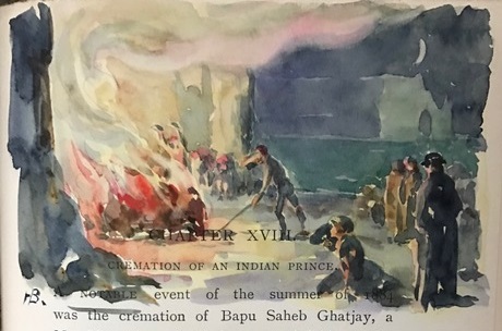 c1895 'ETRETAT: HAMLET OF THE SETTING SUN - A NORMAN VILLAGE AND ITS SURROUNDINGS' WITH 11 ORIGINAL WATERCOLOUR DRAWINGS BY BACON