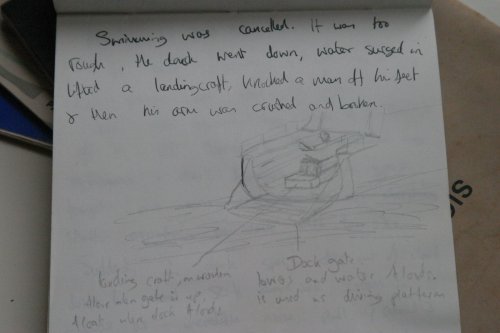 1983 ORIGINAL MANUSCRIPT DIARY HANDWRITTEN ABOARD THE NOTED HMS FEARLESS CRUISING TO TORTOLA PROVING MIDSHIPMAN EVEN 100s OF YEARS SEPARATED BY TIME ARE STILL MUCH THE SAME SINCE THE AGE OF SAIL